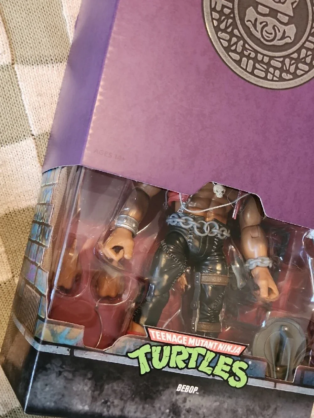 Bebop Teenage MUTANT Ninja  Figurine. Powerhouse Punk Enforcer For The Foot Clan